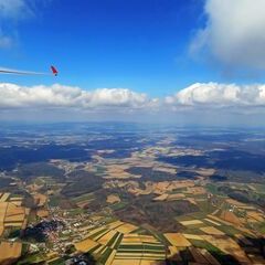 Flugwegposition um 12:05:28: Aufgenommen in der Nähe von Gemeinde Heugraben, Heugraben, Österreich in 1681 Meter
